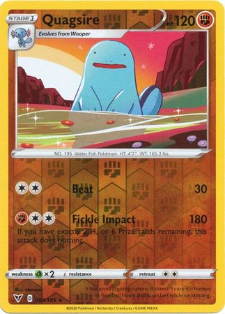 Quagsire 84/185 Reverse Holo | Vivid Voltage | Pokemon Card