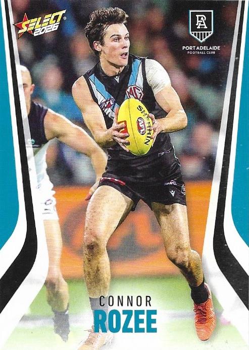 Connor Rozee #168 Port Adelaide Power | 2026 Select AFL Footy Stars | Trading Card