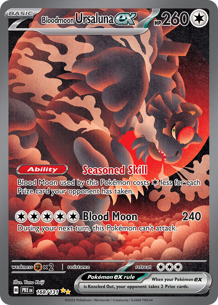 Bloodmoon Ursaluna ex 168/131 Special Illustration Rare | Prismatic Evolutions | Pokemon Card