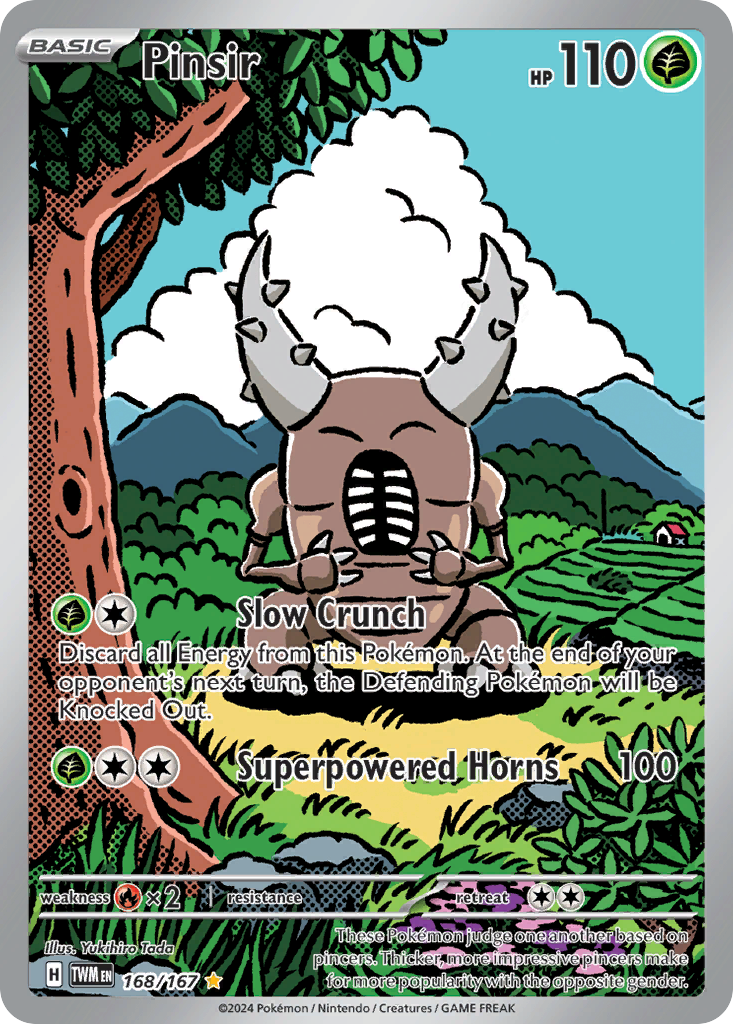 Pinsir 168/167 Illustration Rare | Twilight Masquerade | Pokemon Card