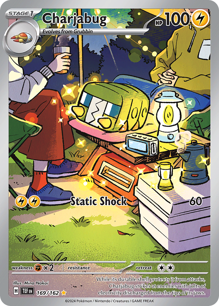 Charjabug 169/162 Illustration Rare | Temporal Forces | Pokemon Card