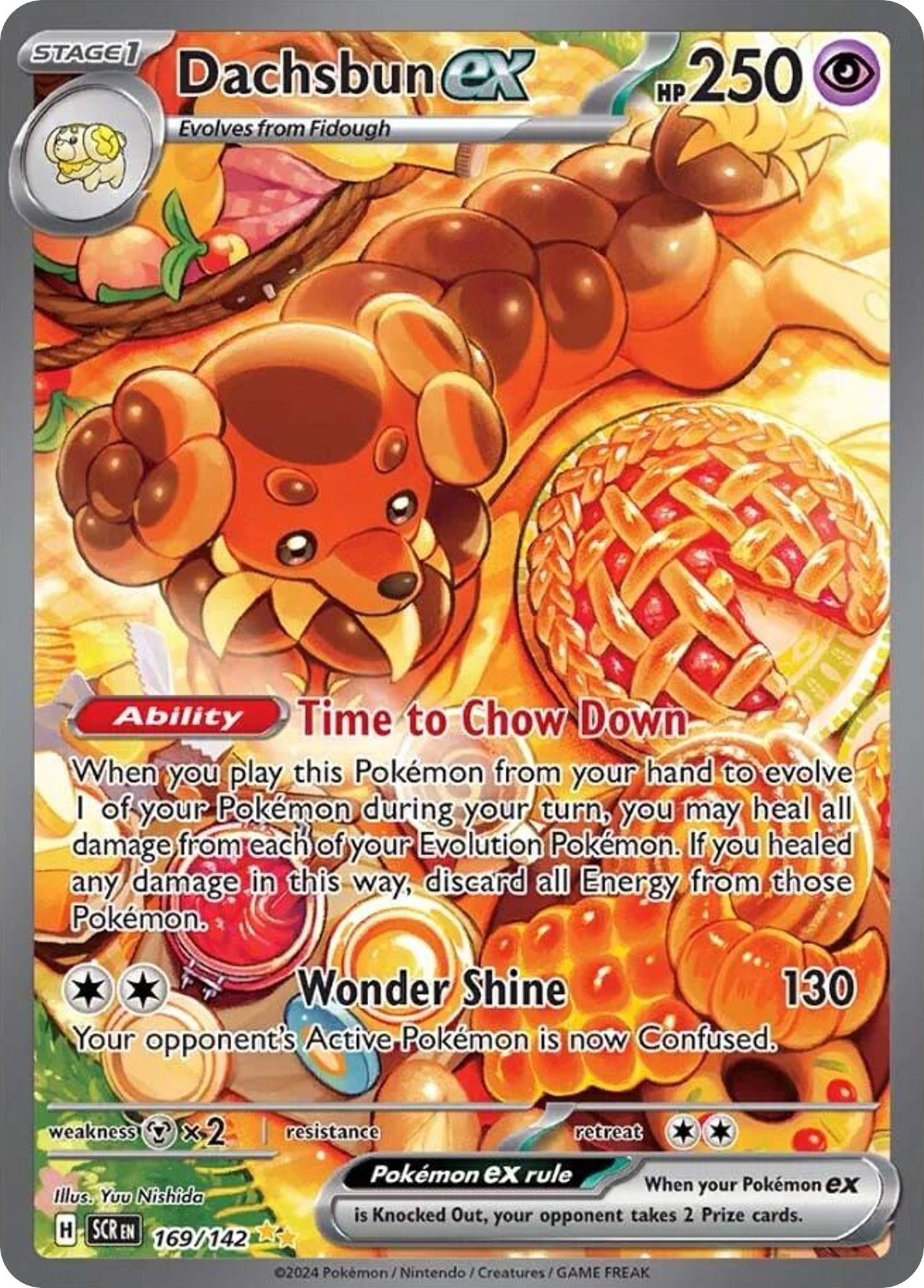 Dachsbun ex 169/142 Special Illustration Rare | Stellar Crown | Pokemon Card