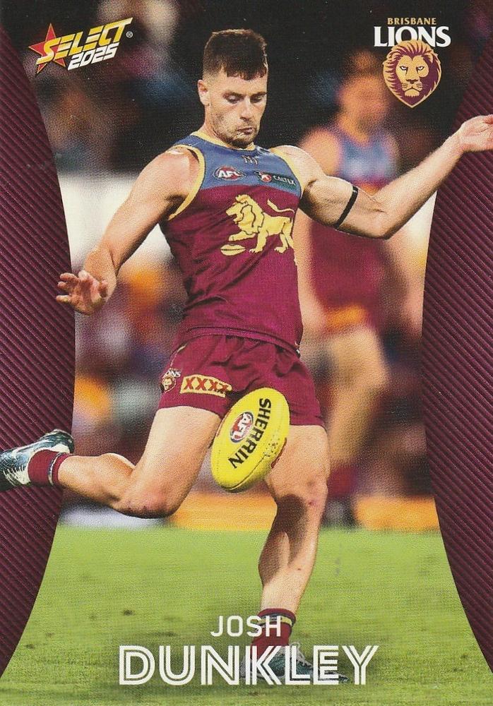 Josh Dunkley #16 Brisbane Lions | 2025 Select AFL Footy Stars | Trading Card