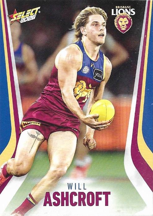 Will Ashcroft #16 Brisbane Lions | 2026 Select AFL Footy Stars | Trading Card