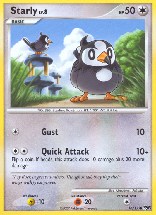 Starly 16/17 Common | POP Series 6 | Pokemon Card