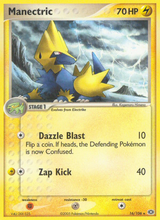 Manectric 16/106 Rare | Emerald | Pokemon Card