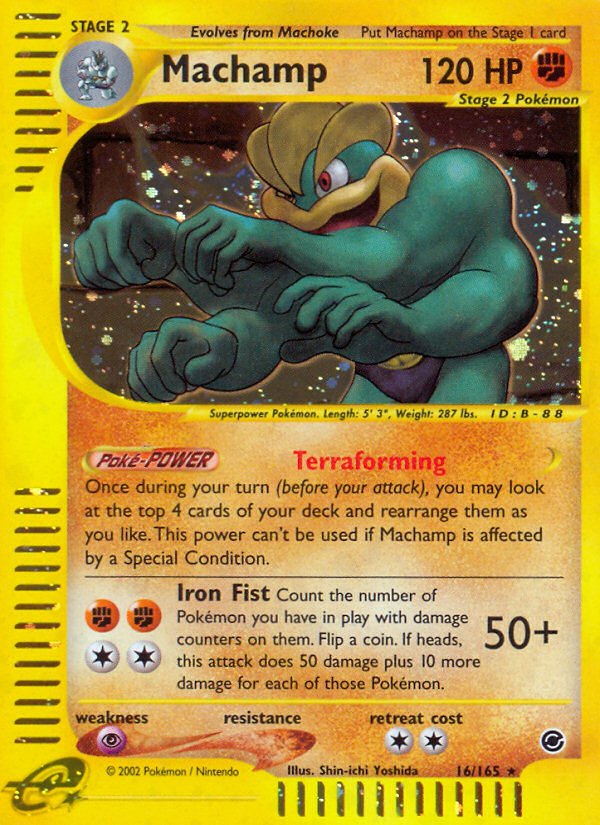 Machamp 16/165 Rare Holo | Expedition Base Set | Pokemon Card