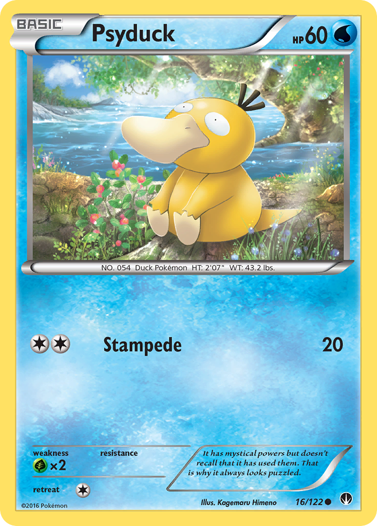 Psyduck 16/122 Common | BREAKpoint | Pokemon Card