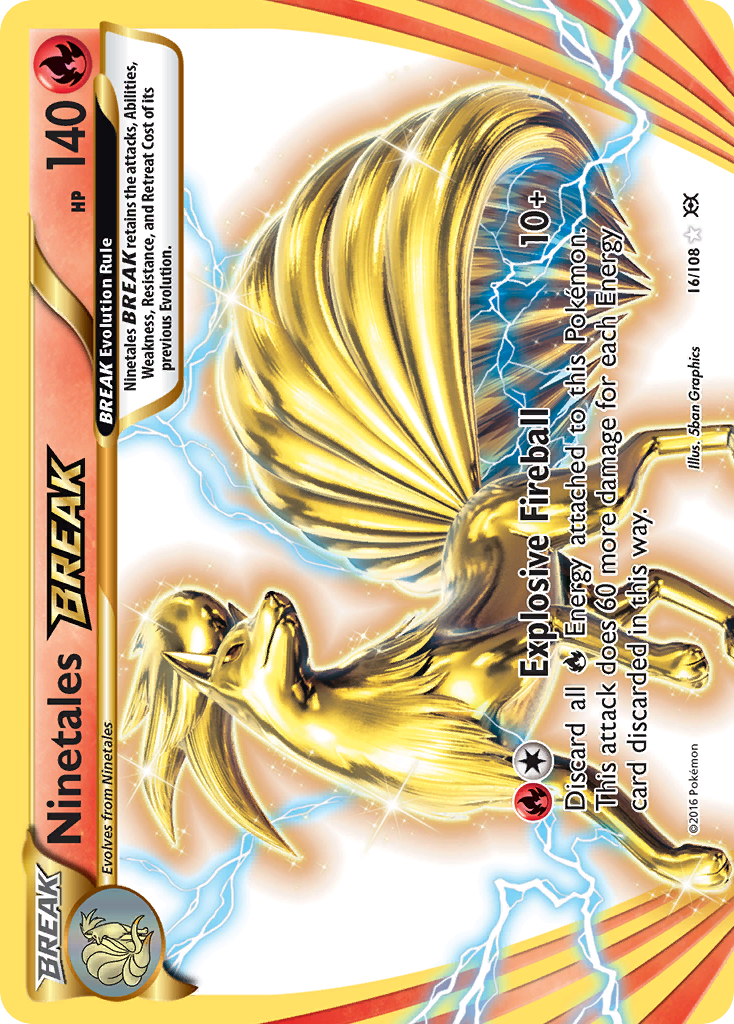 Ninetales BREAK 16/108 Rare BREAK | Evolutions | Pokemon Card