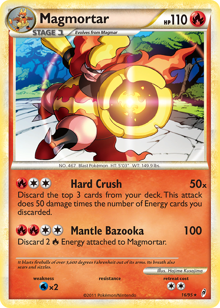 Magmortar 16/95 Rare Holo | Call of Legends | Pokemon Card
