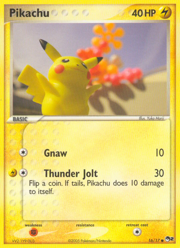 Pikachu 16/17 Common | POP Series 2 | Pokemon Card