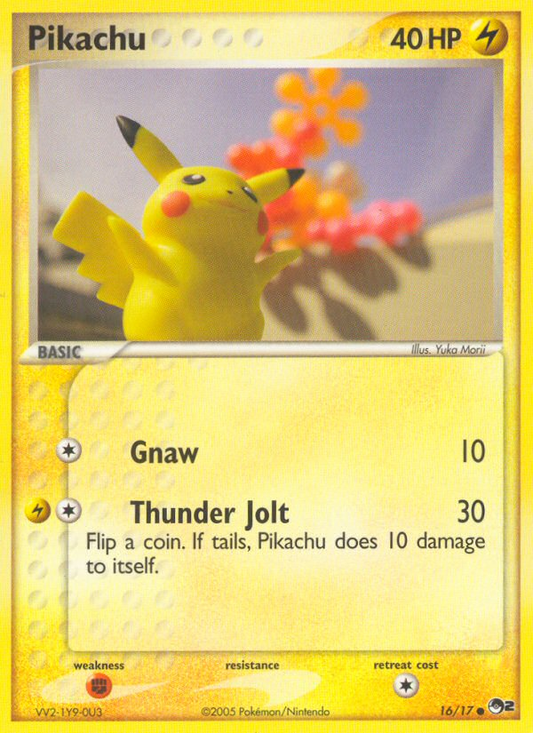 Pikachu 16/17 Common | POP Series 2 | Pokemon Card