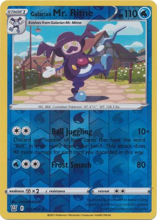 galarian mr mime pokemon card Galarian Mr. Mime - 37/192 - Rebel Clash
