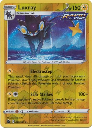 Luxray 48/163 Reverse Holo | Battle Styles | Pokemon Card