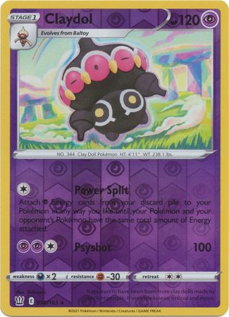 Claydol 58/163 Reverse Holo | Battle Styles | Pokemon Card