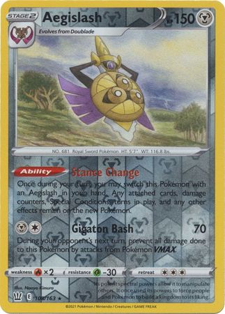 Buy Aegislash 108/163 Rare | Battle Styles | Pokemon Card NZ Brickheads Collectables Buy Aegislash 108/163 Rare | Battle Styles | Pokemon Card NZ Brickheads Collectables