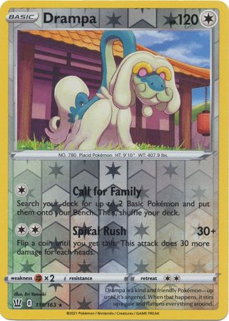 Drampa 119/163 Reverse Holo | Battle Styles | Pokemon Card