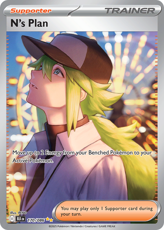 N's Plan 170/86 Special Illustration Rare | Black Bolt | Pokemon Card