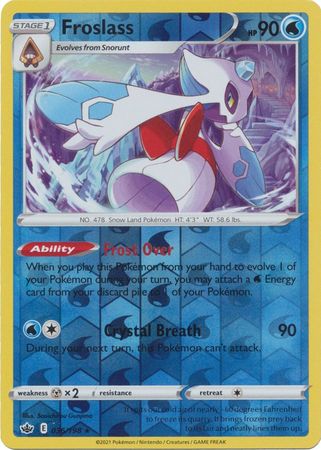 Froslass 36/198 Reverse Holo | Chilling Reign | Pokemon Card