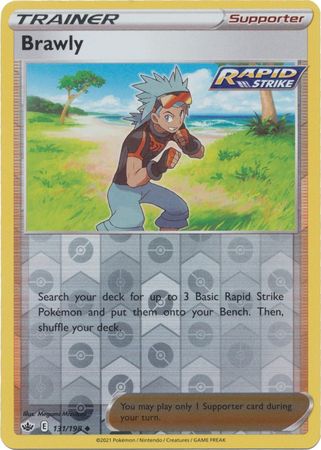 brawly pokemon card Chilling Reign 131/198 These cards are freshly removed from packs Buy Brawly | Chilling Reign