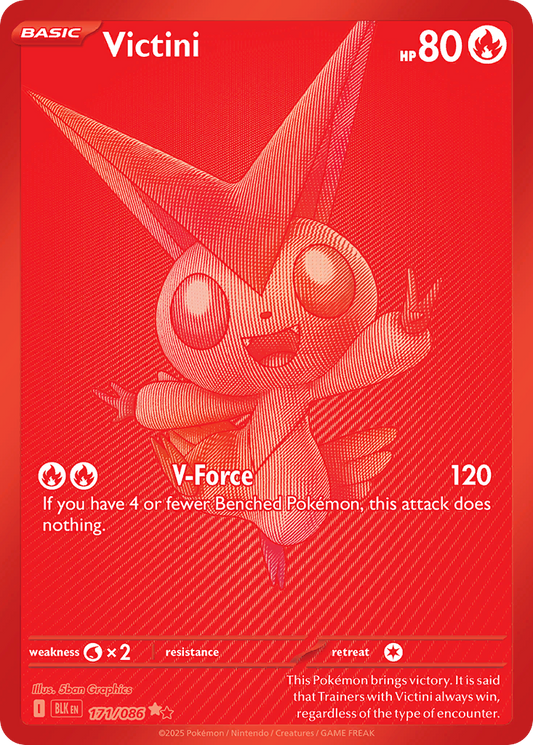 Victini 171/86 Rare | Black Bolt | Pokemon Card