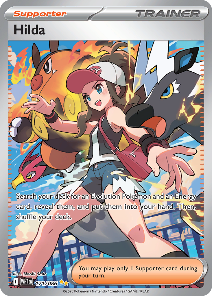 Hilda 171/86 Special Illustration Rare | White Flare | Pokemon Card