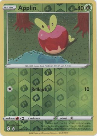 Applin 17/203 Reverse Holo | Evolving Skies