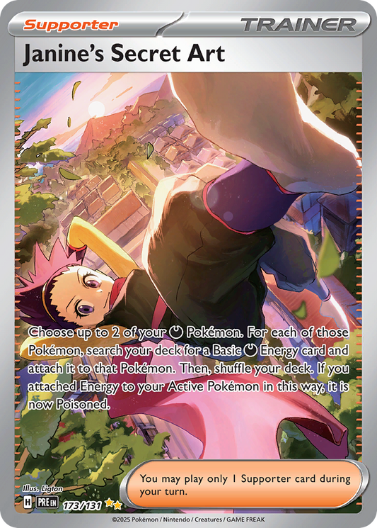Janine's Secret Art 173/131 Special Illustration Rare | Prismatic Evolutions | Pokemon Card
