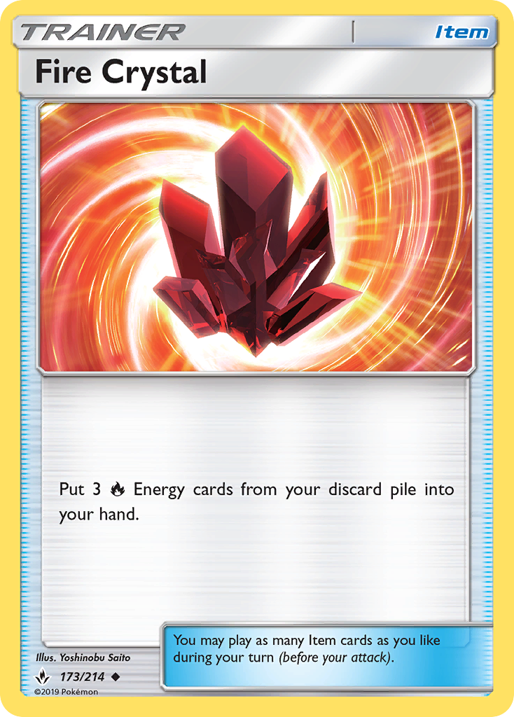 Fire Crystal 173/214 Uncommon | Unbroken Bonds | Pokemon Card