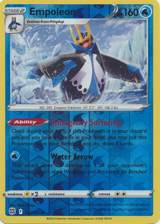 Empoleon 37/172 Reverse Holo | Brilliant Stars | Pokemon Card
