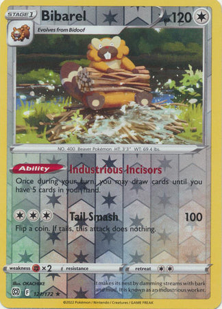 Bibarel 121/172 Reverse Holo | Brilliant Stars | Pokemon Card