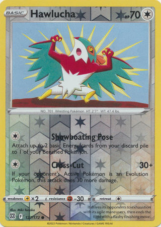 Hawlucha 127/172 Reverse Holo | Brilliant Stars | Pokemon Card