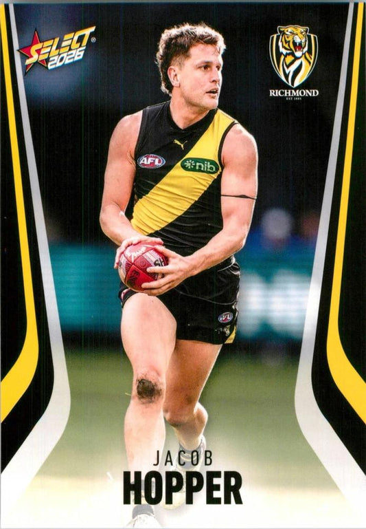 Jacob Hopper #174 Richmond Tigers | 2026 Select AFL Footy Stars | Trading Card