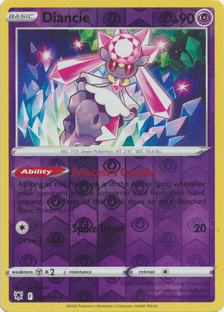 Diancie 68/189 Reverse Holo | Astral Radiance | Pokemon Card
