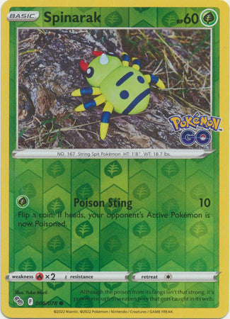 pokemon spinarak card Buy Spinarak Common | Pokémon GO