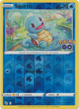 Squirtle 15/78 Reverse Holo | Pokémon GO | Pokemon Card