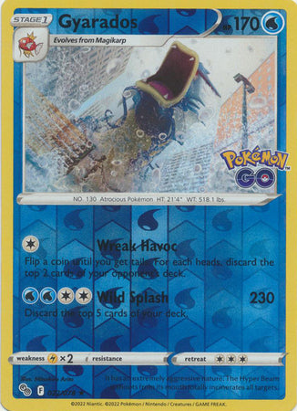 Gyarados 22/78 Reverse Holo | Pokémon GO | Pokemon Card