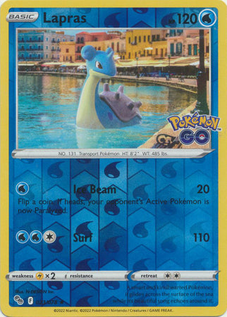 Lapras 23/78 Reverse Holo | Pokémon GO | Pokemon Card