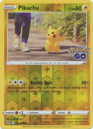 Pikachu 27/78 Reverse Holo | Pokémon GO | Pokemon Card