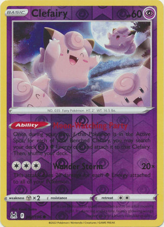 Clefairy 62/196 Reverse Holo | Lost Origin | Pokemon Card