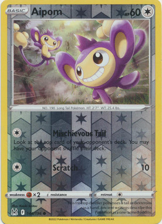 Buy Aipom 144/196 Common | Lost Origin