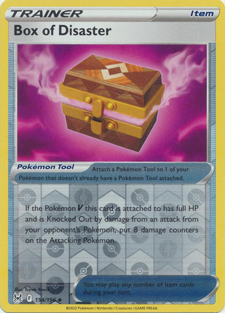 Box of Disaster 154/196 Reverse Holo | Lost Origin | Pokemon Card