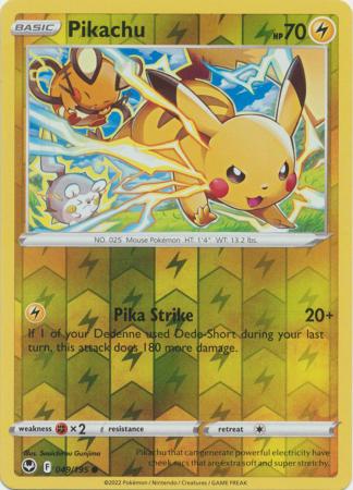 Pikachu 49/195 Reverse Holo | Silver Tempest | Pokemon Card