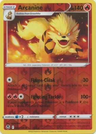 Arcanine 20/195 Reverse Holo | Silver Tempest | Pokemon Card