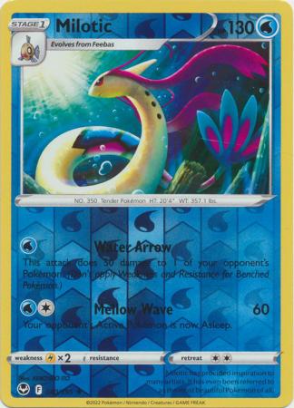 Milotic 40/195 Reverse Holo | Silver Tempest | Pokemon Card