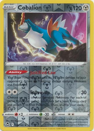 Cobalion 126/195 Reverse Holo | Silver Tempest | Pokemon Card