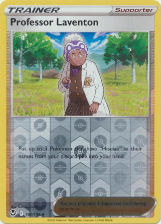 Professor Laventon 162/195 Reverse Holo | Silver Tempest | Pokemon Card