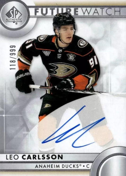 Leo Carlsson #176 Anaheim Ducks | 2023-24 SP Authentic | NHL Trading Card