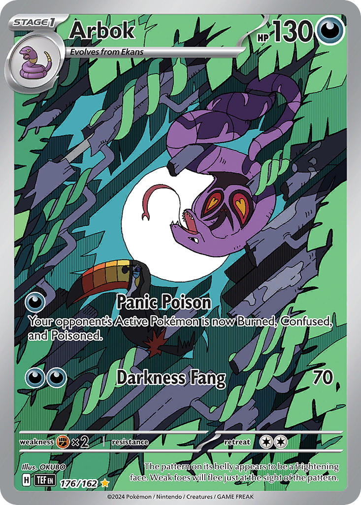 Arbok 176/162 Illustration Rare | Temporal Forces | Pokemon Card