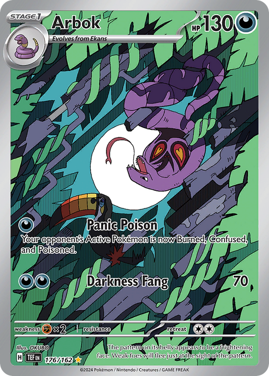 Arbok 176/162 Illustration Rare | Temporal Forces | Pokemon Card